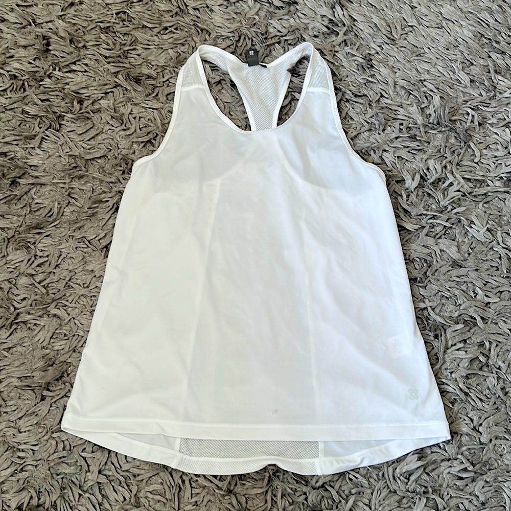 Sweaty Betty White Racerback Tank Top